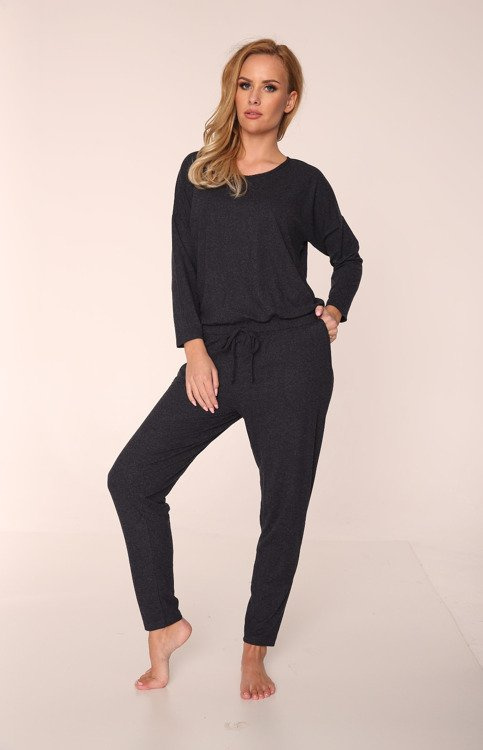 305 Paula Damen-Pyjama-Anzug - Graphit