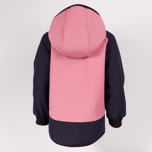 229040 Nicol Kinder Softshelljacke mit Fleece, Kapuze, Reflektoren – rosa