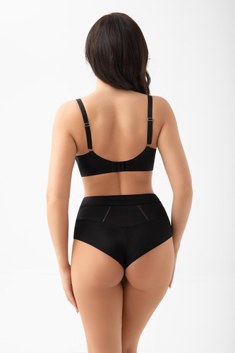 Gorsenia B035 Ismena schwarze Brazilian-Slips mit Spitze und Mikrofaser
