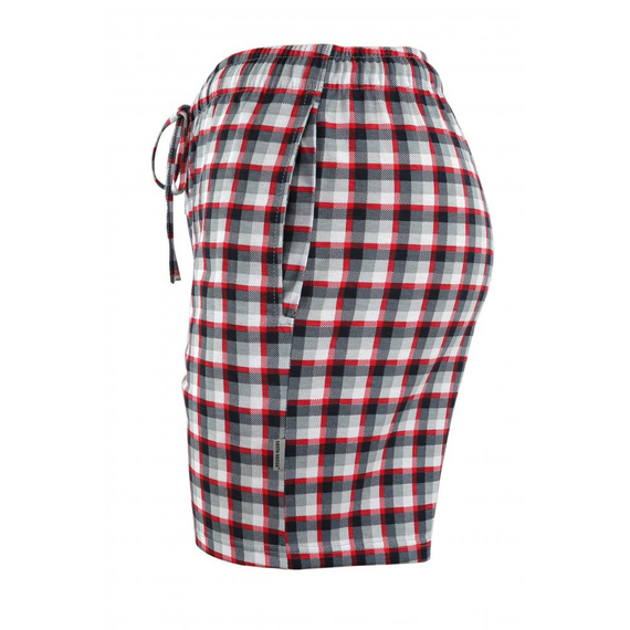 Milo 2 Sesto Senso kurze Pyjamahose, kariert 10, rot