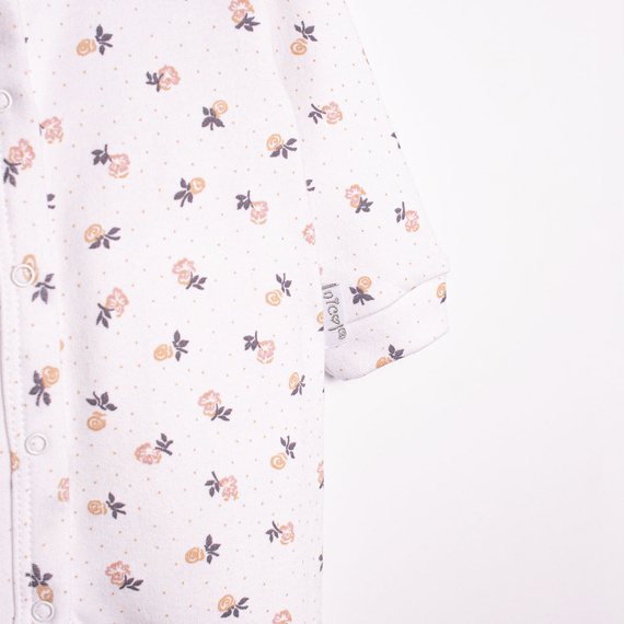 220032 Baby-Schlafanzug Nicol 100% Baumwolle mit langen Ärmeln und zartem Blumenmuster