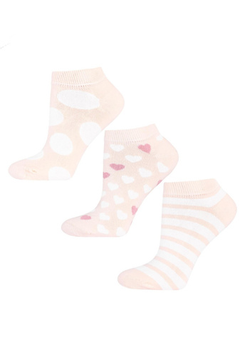 Damen Füßlinge Moraj CSD240-100 – Baumwolle, bequem, Muster zufällig