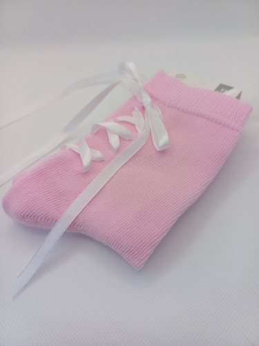 1597.001 Milena Damen-Schnürsocken – rosa