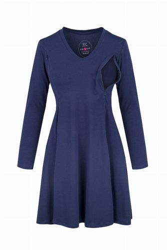 Umstands- und Stillkleid von Milk&Love, Marineblau