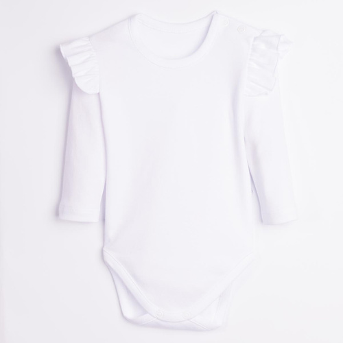 Body für Babys Nicol Tosia 225093 100% Baumwolle Weiß mit Rüschen