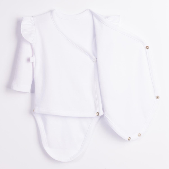 Body zum Wickeln Nicol Tosia 225092 100% Baumwolle Weiß Langarm