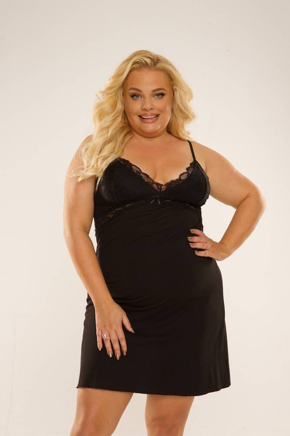 739 Velar Forex Nachthemd - schwarz