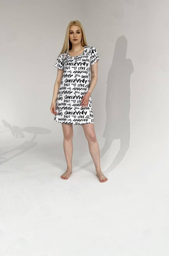 645 Amazing Forex Nachthemd - weiß-grün