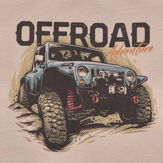 KAR-2003/BEZ T-Shirt für Jungen Lagarto Verde beige