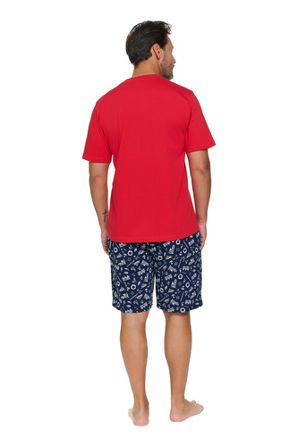Herren-Pyjama Doctor Nap 7553 Sunny Coast aus Baumwolle mit kurzen Hosen