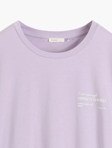 NLD-001 Damen Nachthemd 100% Baumwolle, lockerer Schnitt