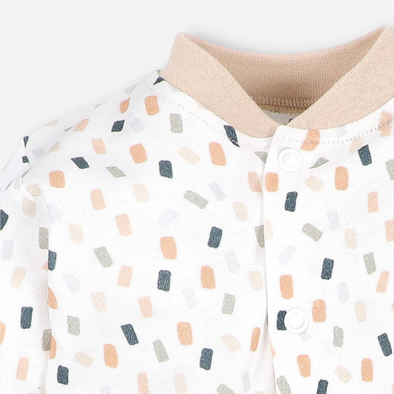 ABN-5326 Nini Strampler aus Bio-Baumwolle, Creme