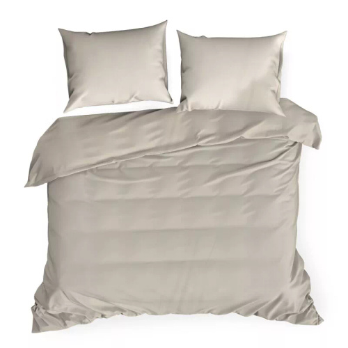 Bettwäsche MI aus Mikrofaser Eurofirany, weich, mit Reißverschluss, 100% Polyester, beige