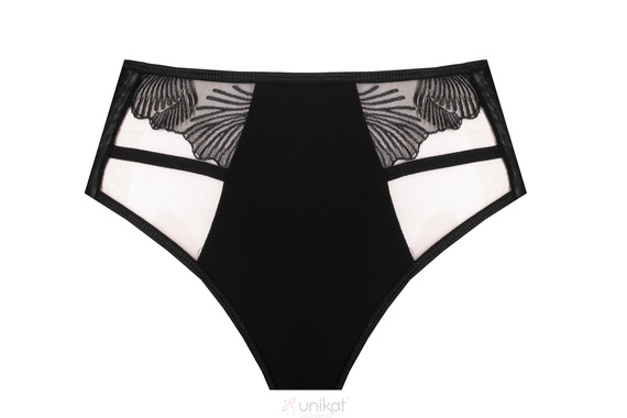 Damen-Slip SINTRA Unikat – schwarz, mit Stickerei und Tüll, elegant & bequem