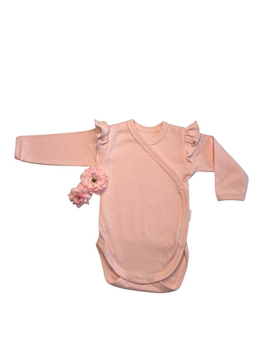 Mädchen-Body mit Umschlag Mamatti BD15027 – 100 % Baumwolle | OEKO-TEX | Polnische Qualität