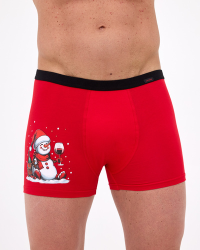 007/81 Cornette – Weihnachts-Boxershorts für Herren, 95 % Baumwolle, 5 % Elastan, verpackt in einer Box