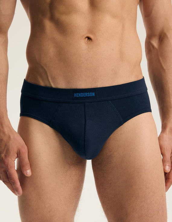 Henderson Faro 45789 Herren-Slips 2er-Pack Dunkelblau 93% Baumwolle