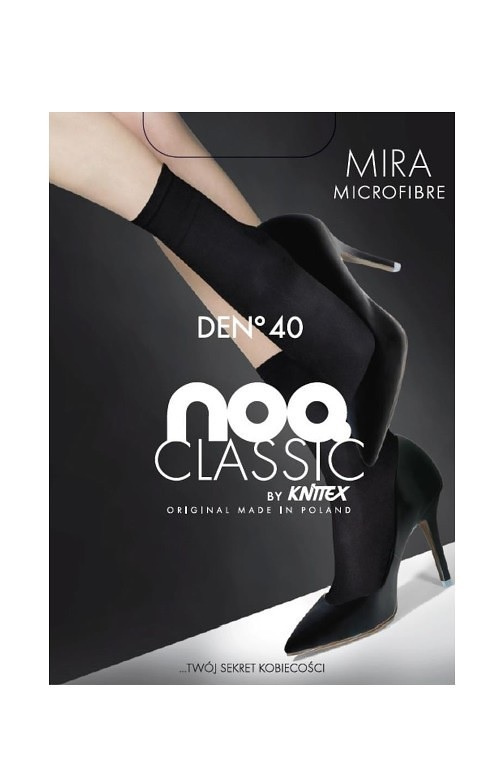 Knittex Mira MF 42002 Nero Socken – 40 den, druckfrei, bequem und elegant