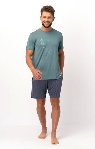 MNS 750 Bamboo Key Herren-Pyjama – oliv