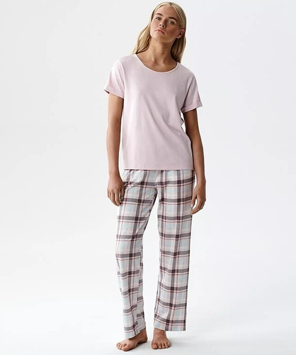 Damenpyjama Atlantic NLP-513 Modal Baumwolle kurzarm mit Taschen