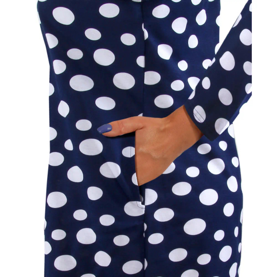 2077/09 Nachthemd, 3/4 Arm Sesto Senso, Marineblau