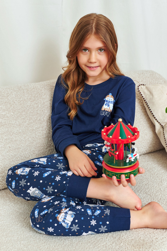 7339 Doctor Nap Cozy Bear Kinderpyjama – 100 % Baumwolle, Unisex