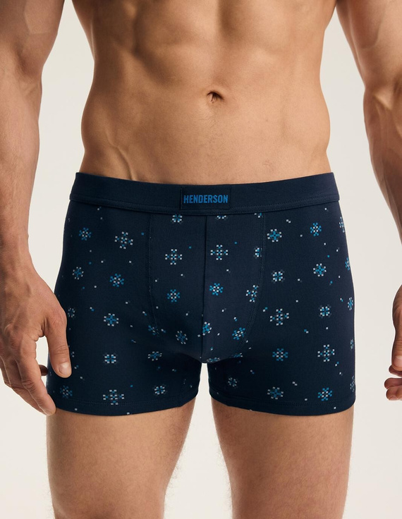 Herrenboxershorts Henderson 45482 Faro 2er-Pack Baumwolle mit breitem Logo-Bund