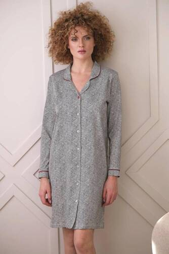 409 Cana Nachthemd – Graphit