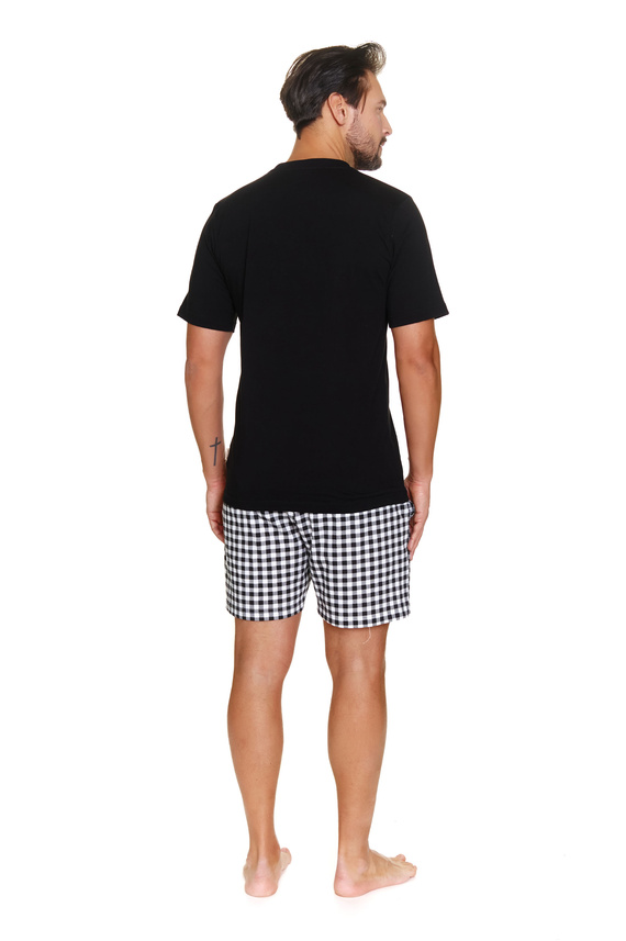 7214 Doctor Nap Herren-Pyjama – schwarz