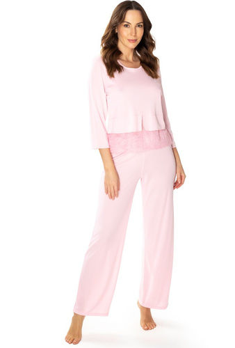 86655 London Damen-Pyjama Möwe rosa