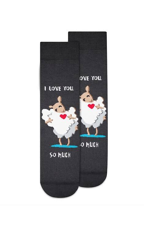 U04.156 Valentinstagssocken Wola - 986 Anthrazit