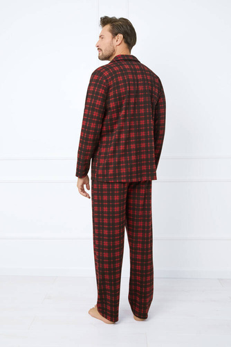 Nicolas Herren Pyjamas lange Ärmel, lange Hosen Italienische Mode - Druck