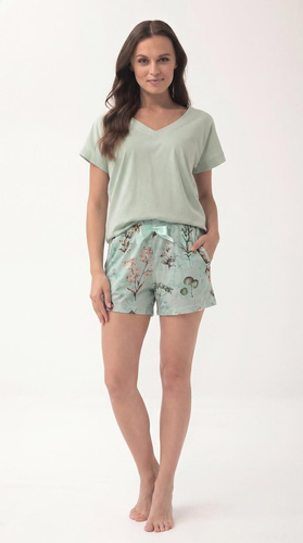 Damenpyjama 1309 Luna aus Baumwolle mit Shorts