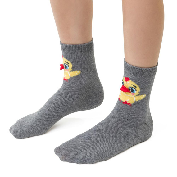 Art.014 Happy Ester Steven Kindersocken – 046 Melangegrau