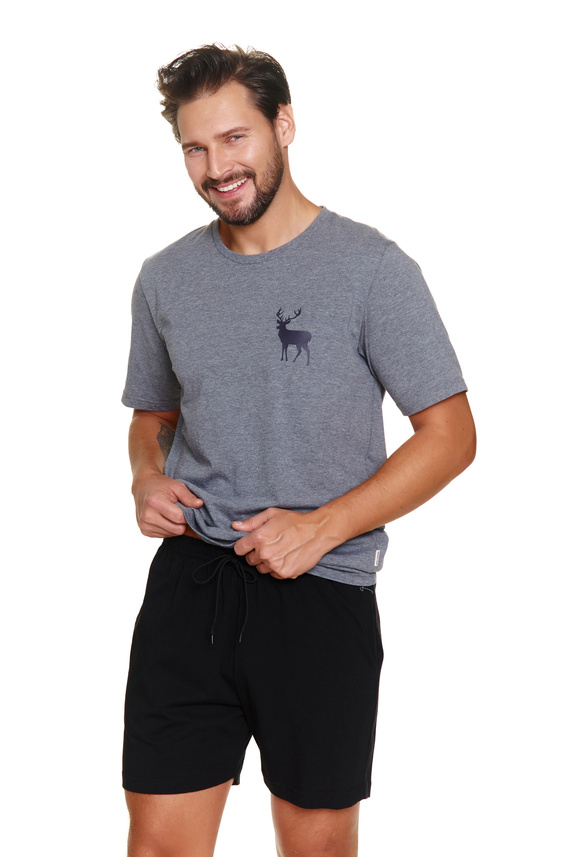 7235 Doctor Nap Herren-Pyjama – Dunkelgrau