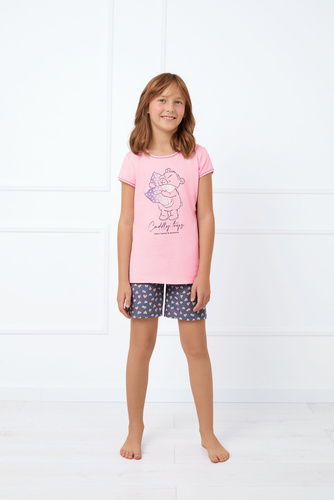 Lotte Mädchen Schlafanzug Italian Fashion - rosa/print 