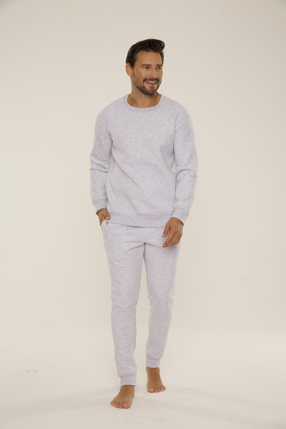 813 Indigo Herren-Trainingsanzug von De Lafense - leicht meliert