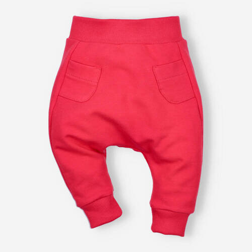 ABN-4517/KOR Taschen-Jogginghose aus Bio-Baumwolle Nini, Koralle