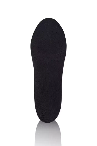 S150D Halbe Frottee lange Socken Italian Fashion - schwarz