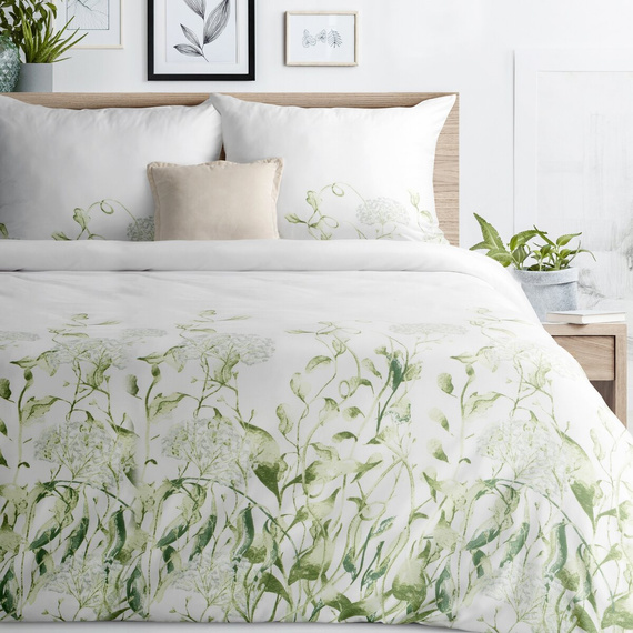 Bettwäsche Buena Design 91 Blumenmuster wendbar weich mit Reißverschluss