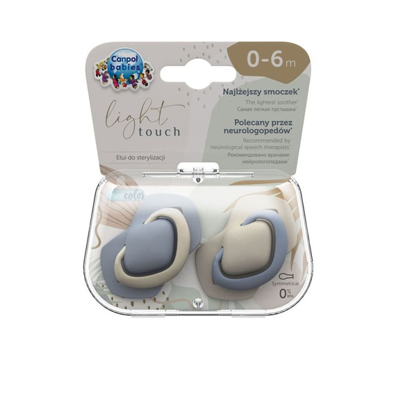 CA22/657BLU Canpol Babies Schnullerset in reiner Farbe