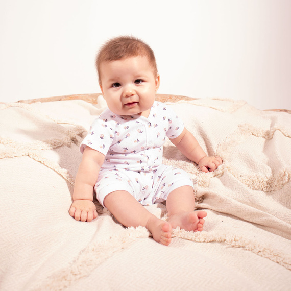 Nicol 220152 Baby Strampler Mädchen Baumwolle Blumen