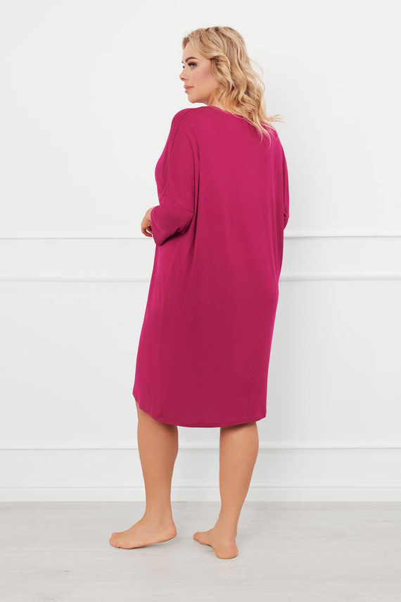 Natura 3/4 Nachthemd Italian Fashion - Wein