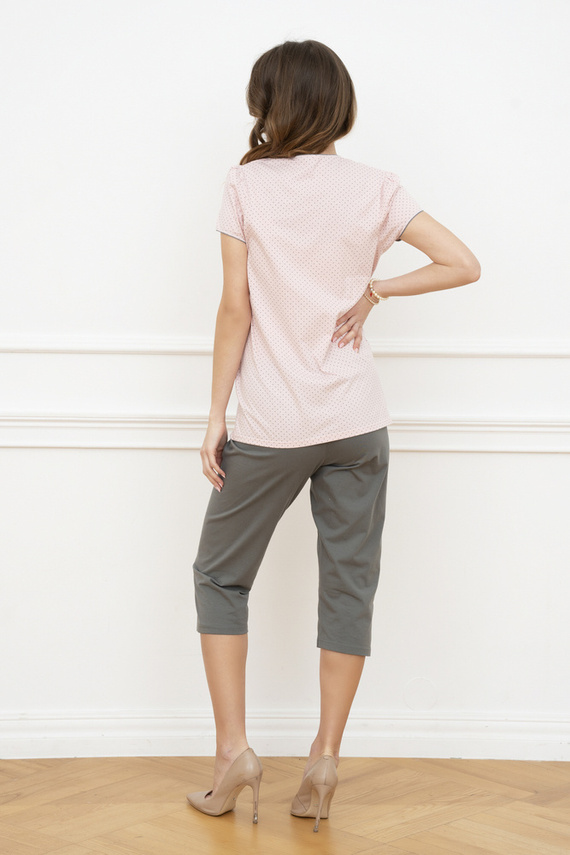 Felicita Damen Kurzarm-Pyjama - apricot