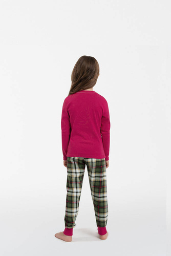 Zonda Schlafanzug für Mädchen Italienische Mode - amaranth/print 