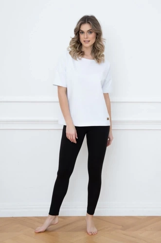 Alta Kurzarmbluse Italian Fashion - weiß