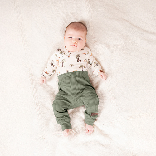 218094 Yogi Bear Baby-Body Nicol – Baumwolle, lange Ärmel, Waldmuster