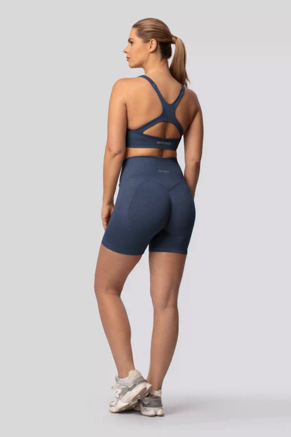 Spaio PUSH-UP PRO formende nahtlose Shorts Fitness hoher Bund navy blue