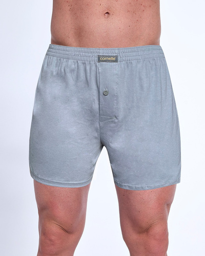 945/07 Cornette Herren-Boxershorts – Baumwolle 3er-Pack, Grau/Marineblau