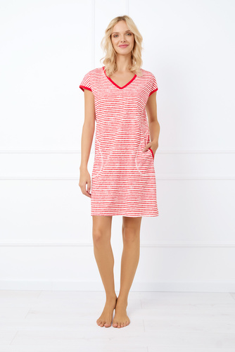 Flota Damen Kurzarm-Shirt Italian Fashion - Druck rot